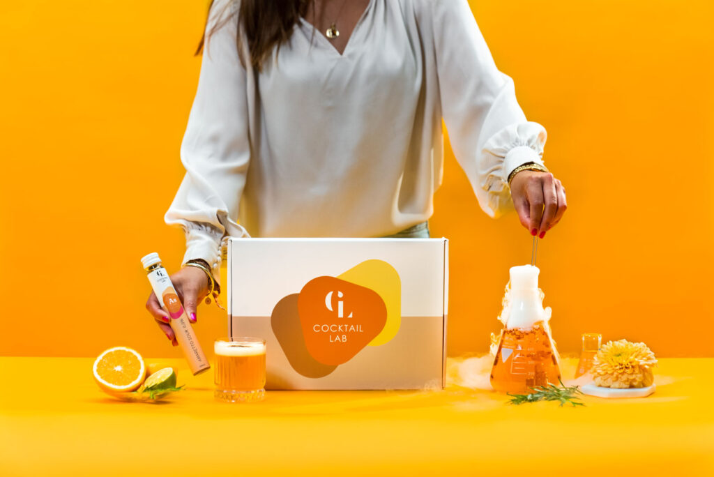 Hausgemachte Box mit Cocktails - wählen Sie Ihre eigene Geschmacksmischung aus.