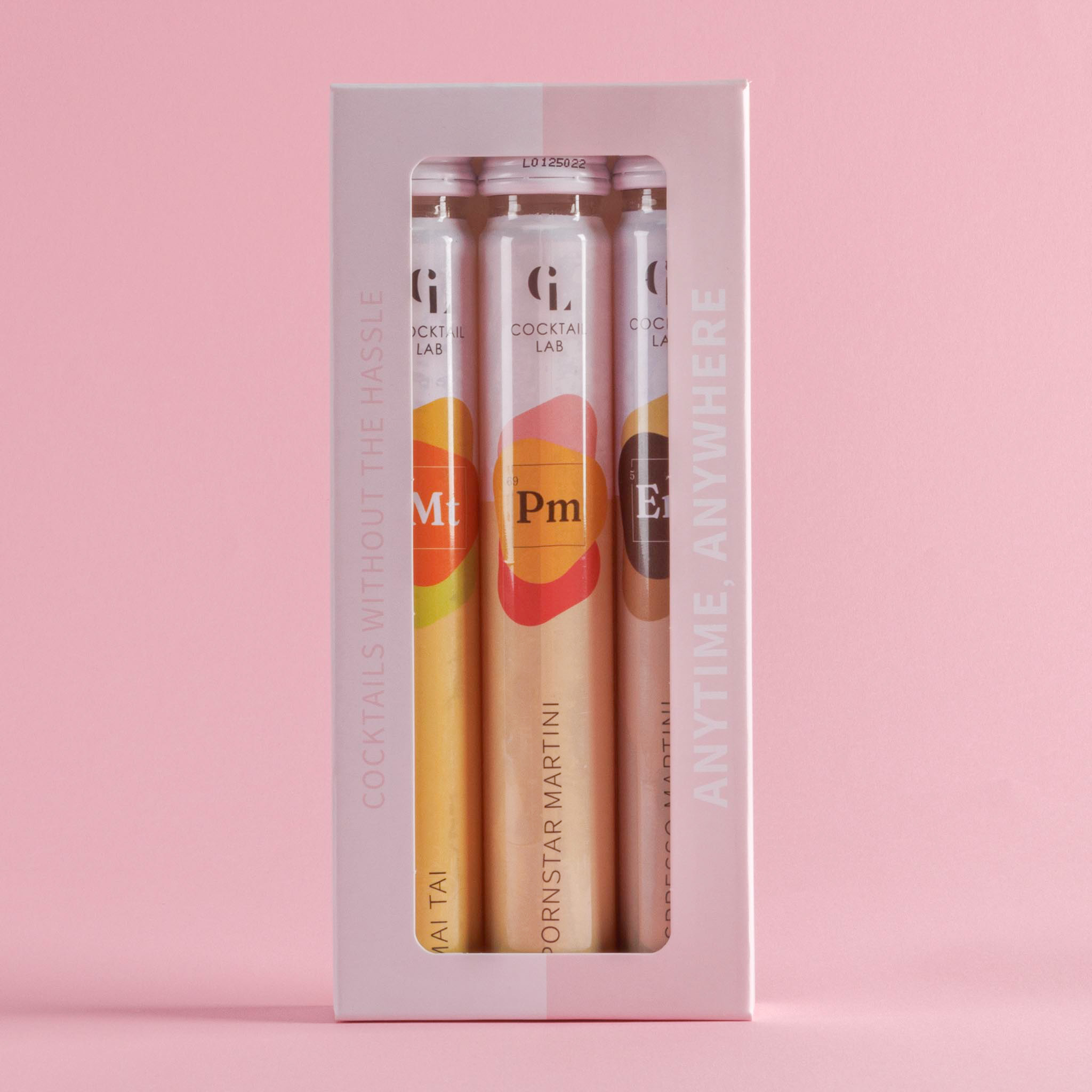 Self Composition Box Medium by Cocktail Lab - three cocktail tubes in stylish window box