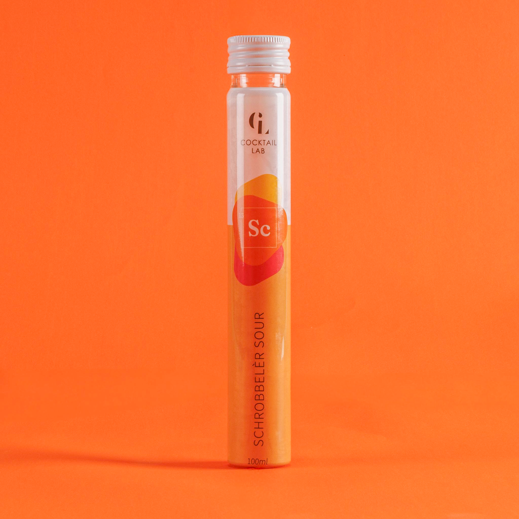 Schrobbeler Sour cocktail in 100ml tube by Cocktail Lab - ready-made cocktail with herbal liqueur, lemon and sugar