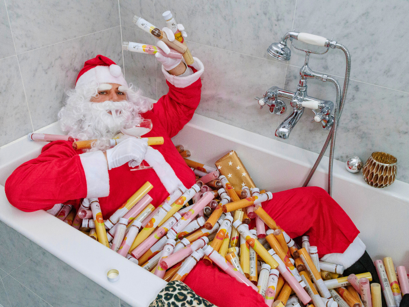 Weihnachtsmann-Geschenk-Cocktail Weihnachtsmann-Geschenk-Cocktail