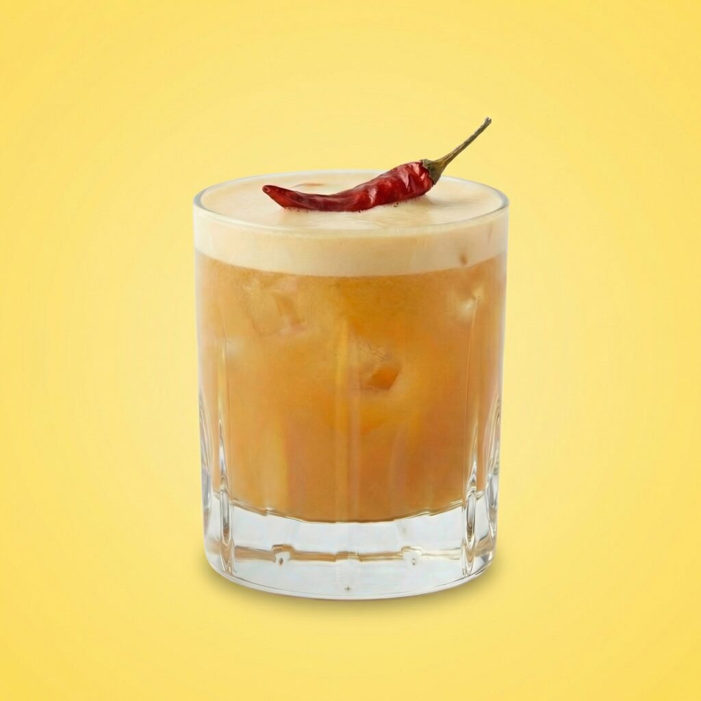 mango margarita met gedroogde rode peper